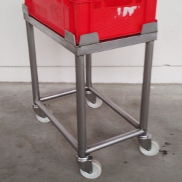 s/s mobile cart for E2 Crate 